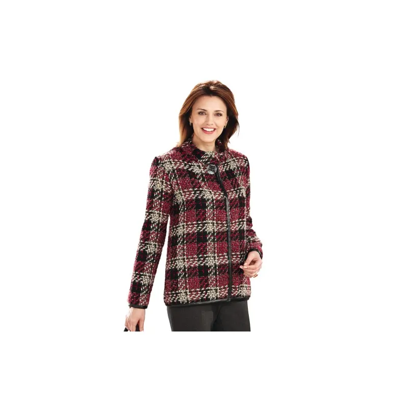Veste lainage carreaux