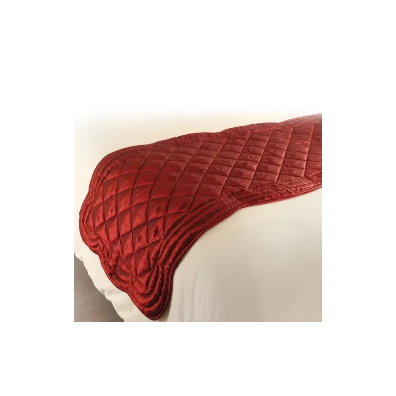 Chemin de lit satin réversible