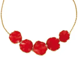 Collier «pétales de rose»