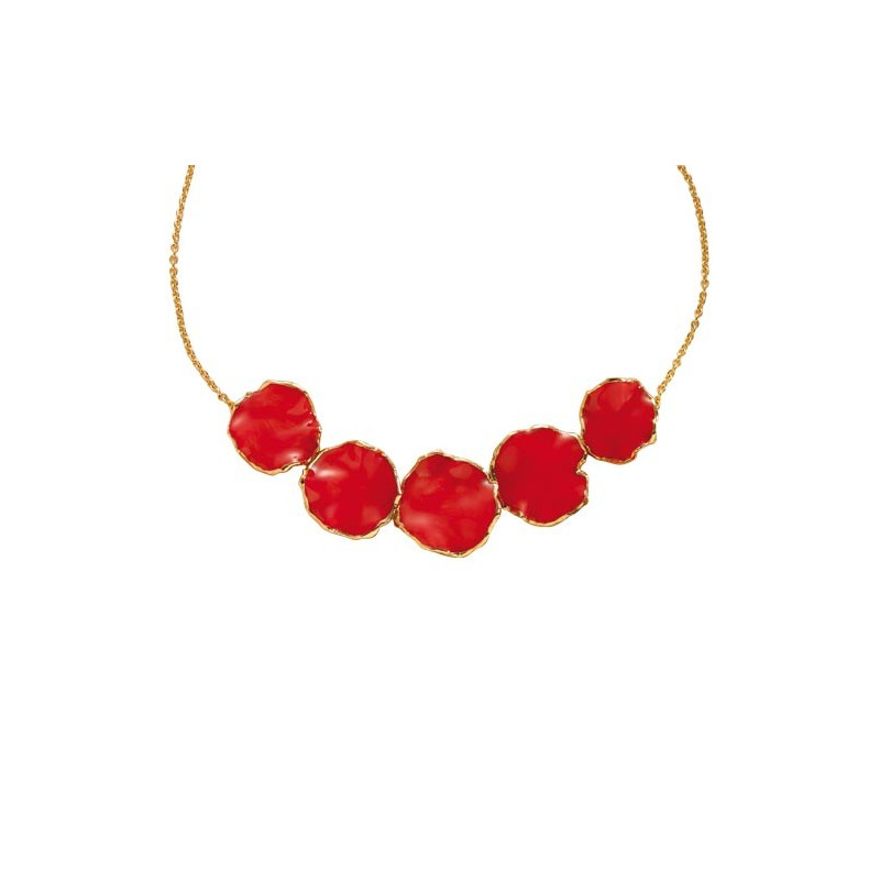 Collier «pétales de rose»