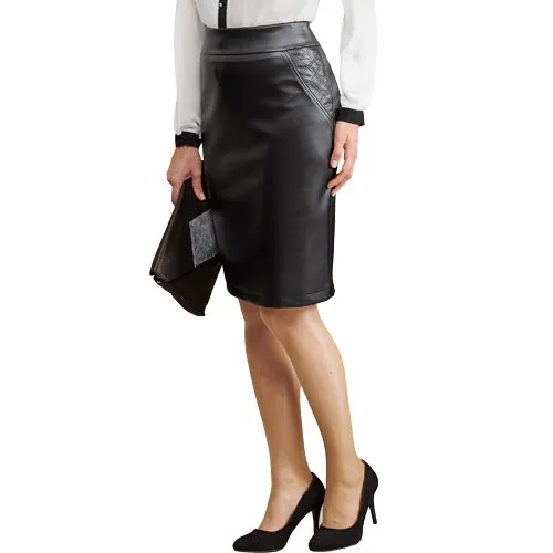 Jupe simili cuir Janis