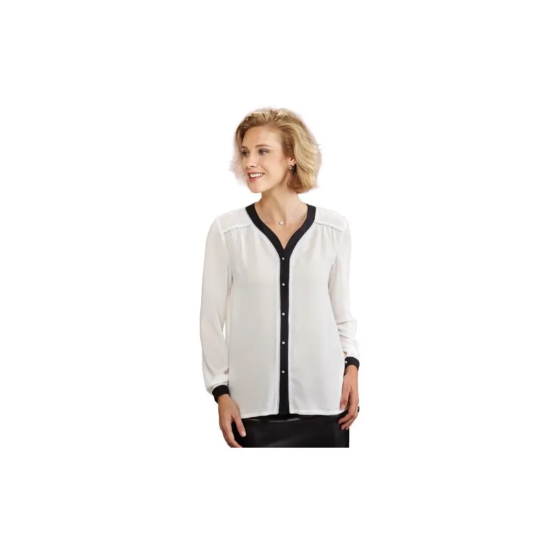 Chemisier en crêpe Ivory