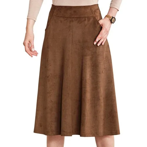 Jupe évasée en Microdaim