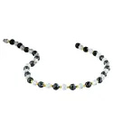 Collier magnétique or & cristal