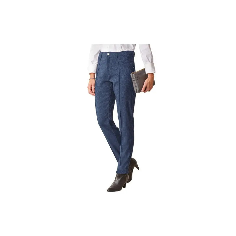 Pantalon jacquard extensible