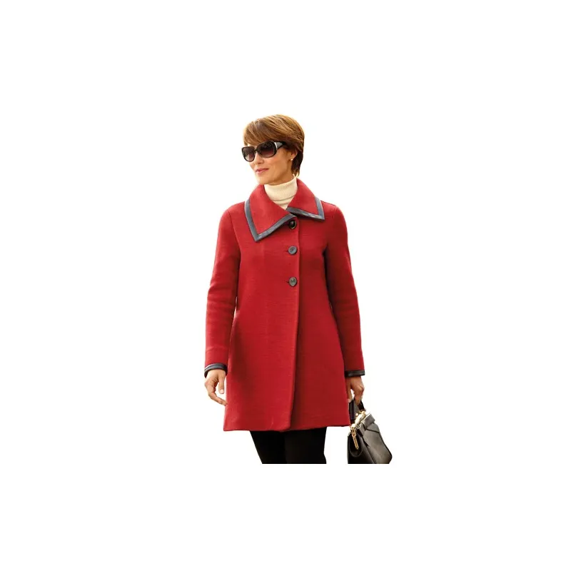 Manteau laine Rubis