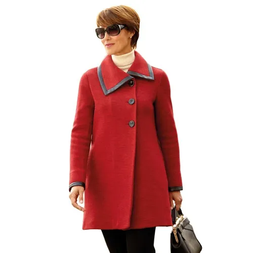 Manteau laine Rubis