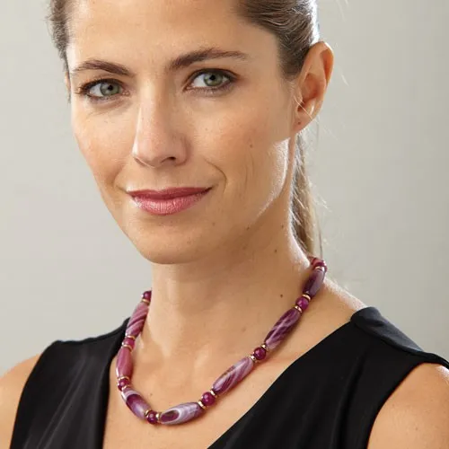 Collier d’agates Glycine