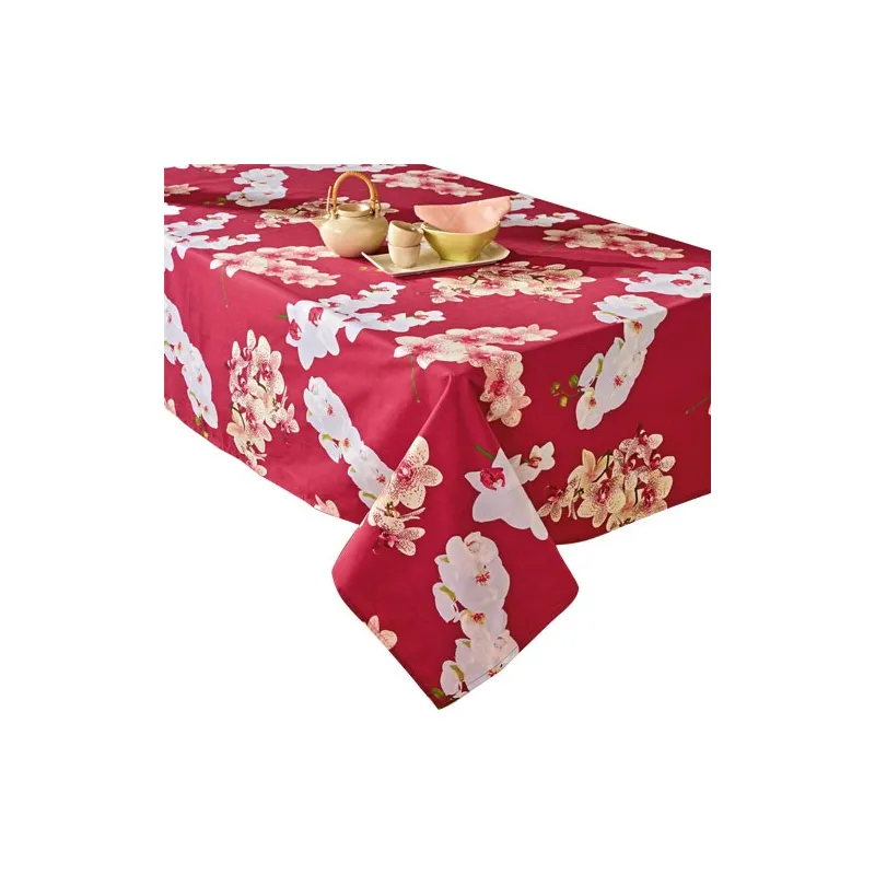 Nappe anti-taches Orchidées Rectangulaire