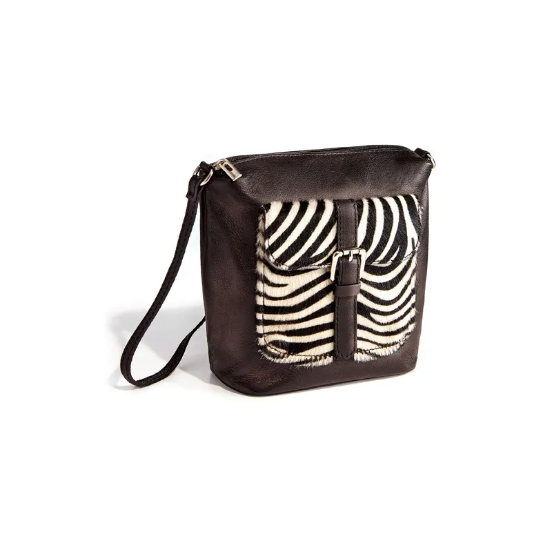 Sacoche cuir Zèbre