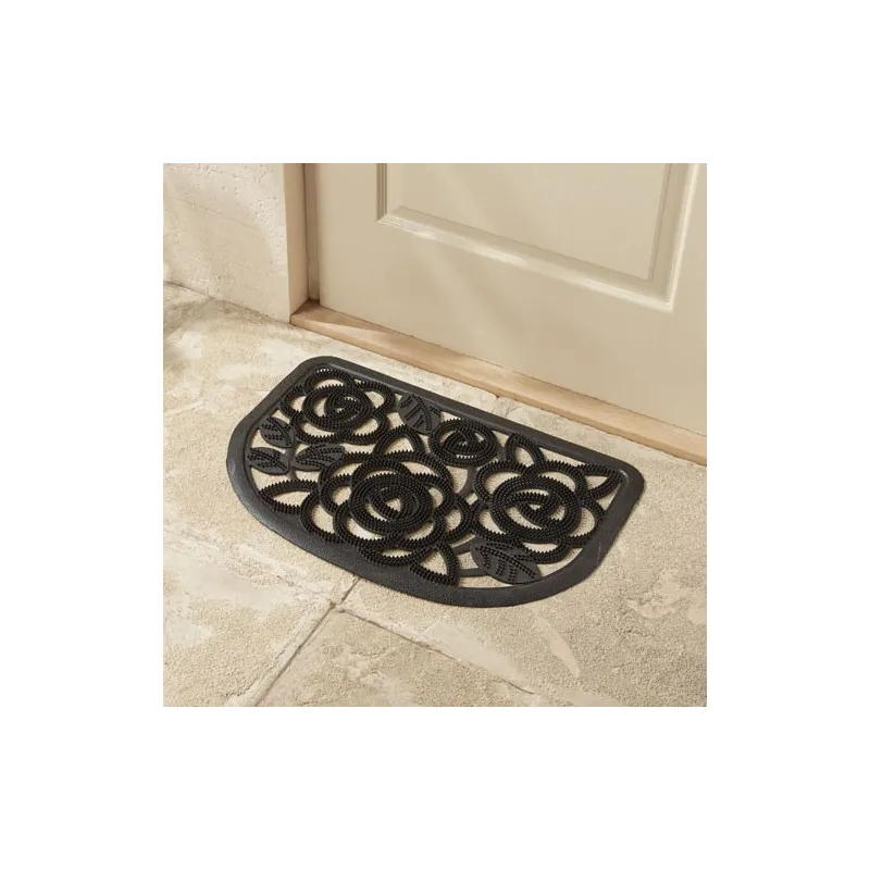 Paillasson demi-lune Rose