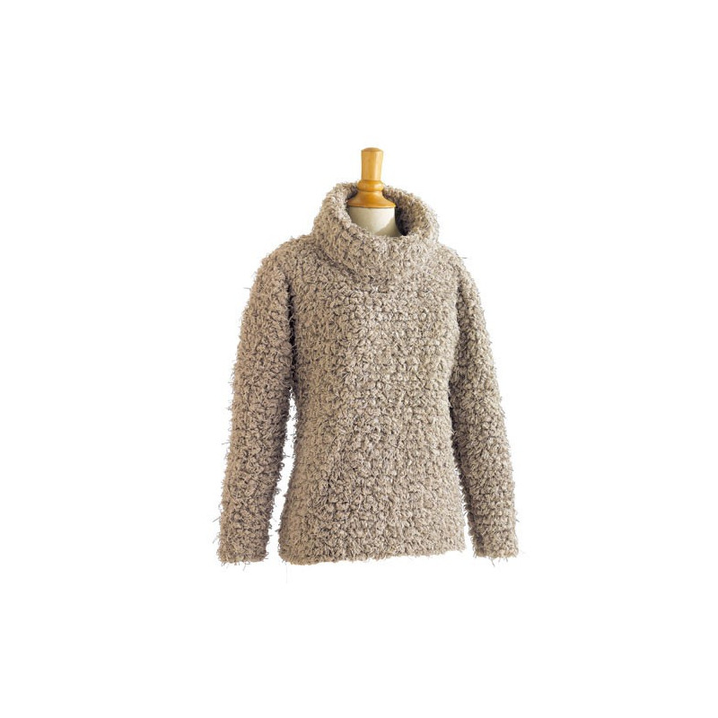 Pull maille moutonnée