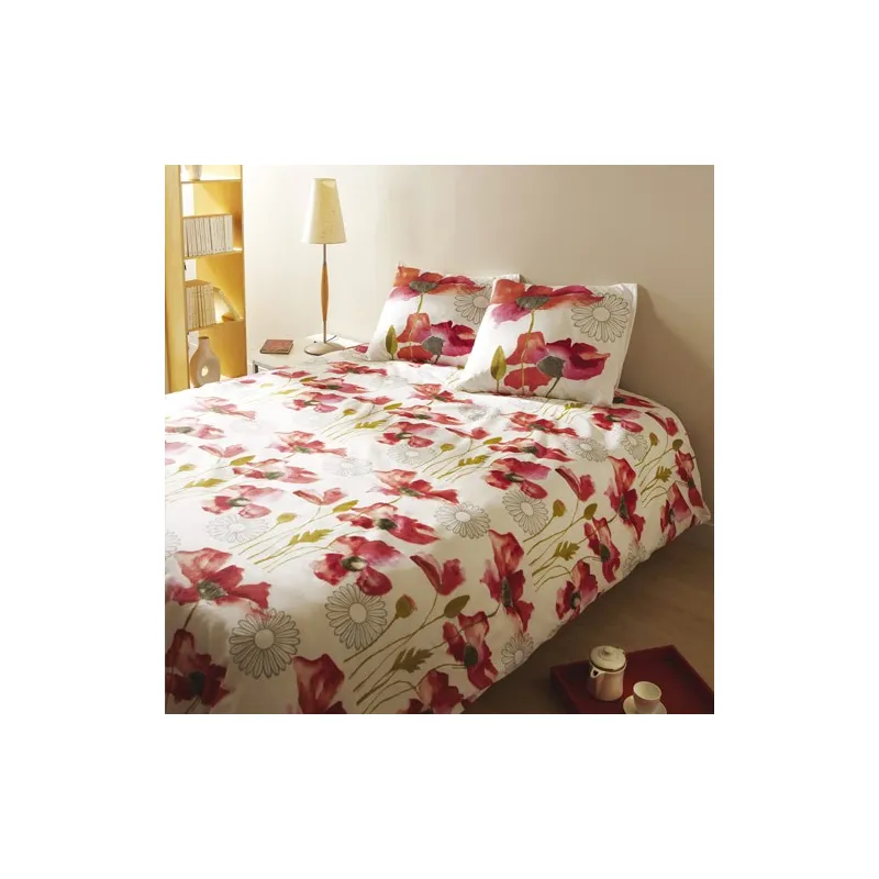 Parure de lit coquelicots