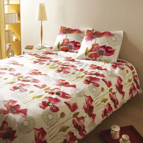 Parure de lit coquelicots