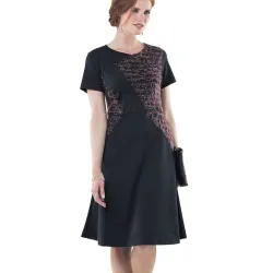 Robe bi-matière Monica