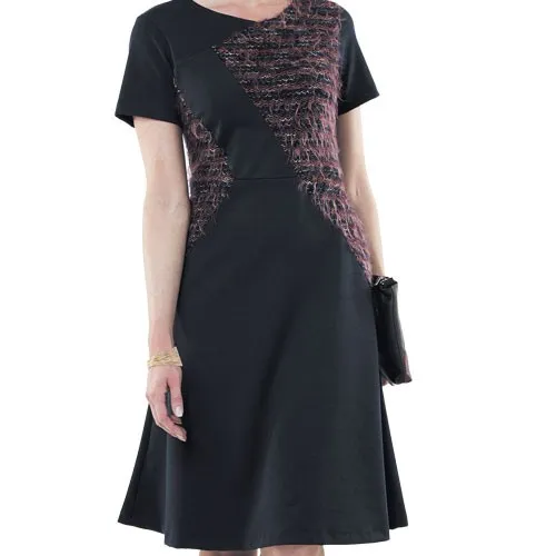 Robe bi-matière Monica