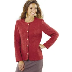 Veste maille torsadée