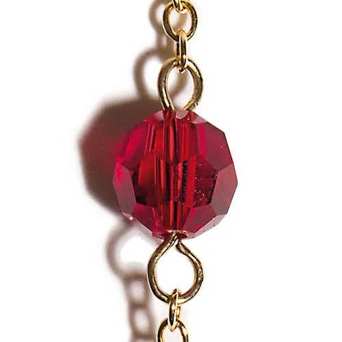 Collier roses de cristal