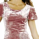 Robe velours Bois de rose