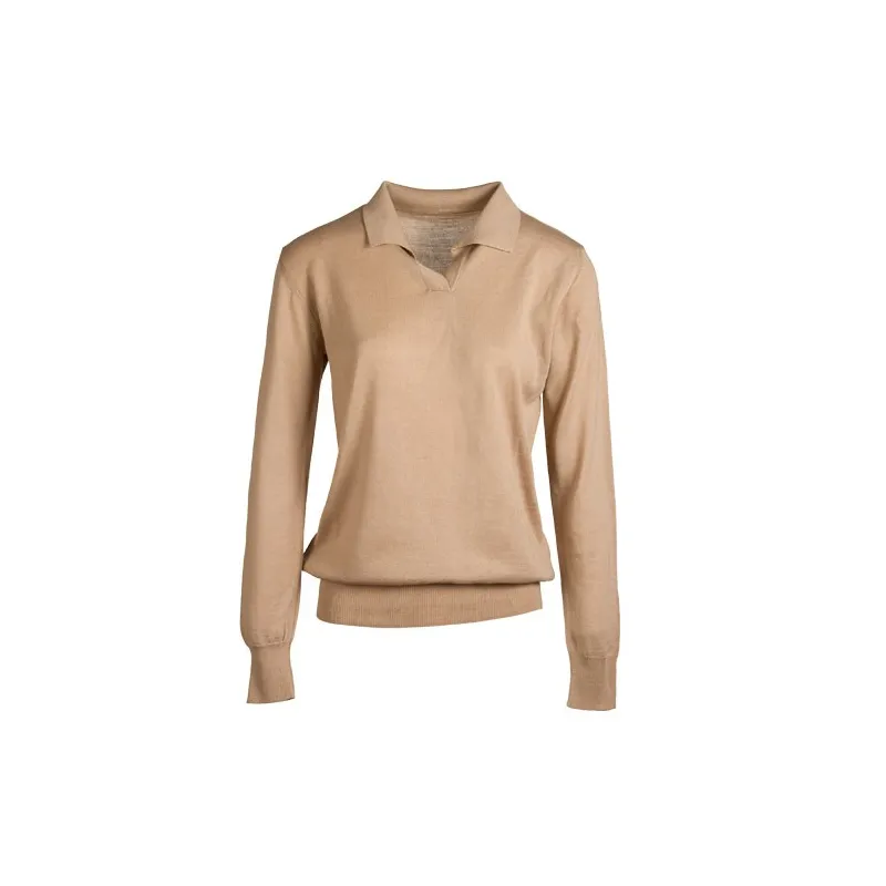 Pull-polo Mérinos