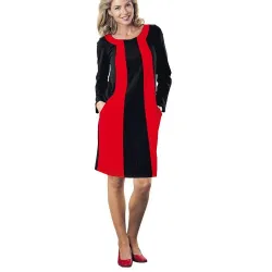 Robe bicolore amincissante