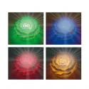 Bougies roses LEDs - les 4