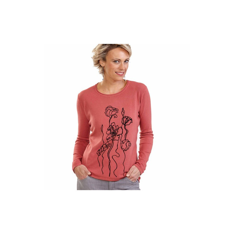 Pull douceur Floralie