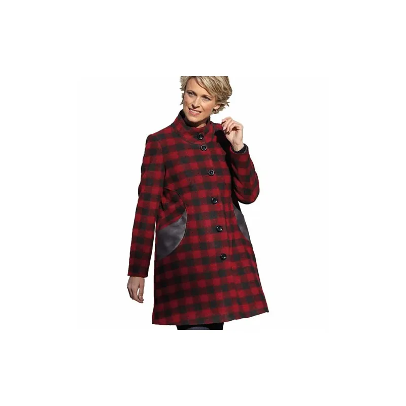 Manteau à carreaux Lola