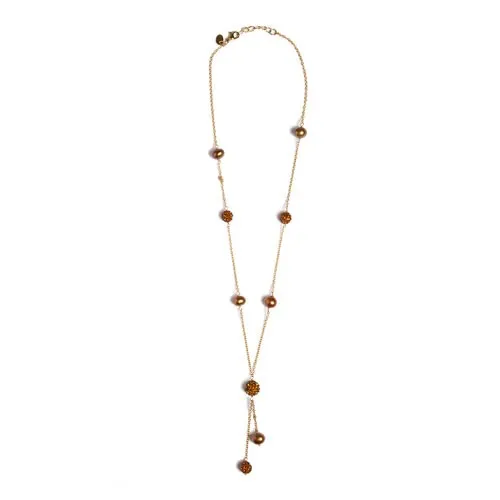 Collier perles & Shamballa