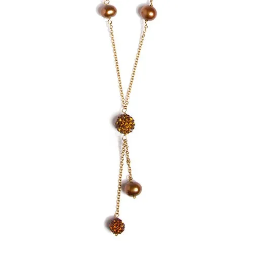 Collier perles & Shamballa