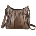 Sac à main cuir «plissé»