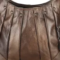 Sac à main cuir «plissé»
