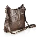Sac à main cuir «plissé»