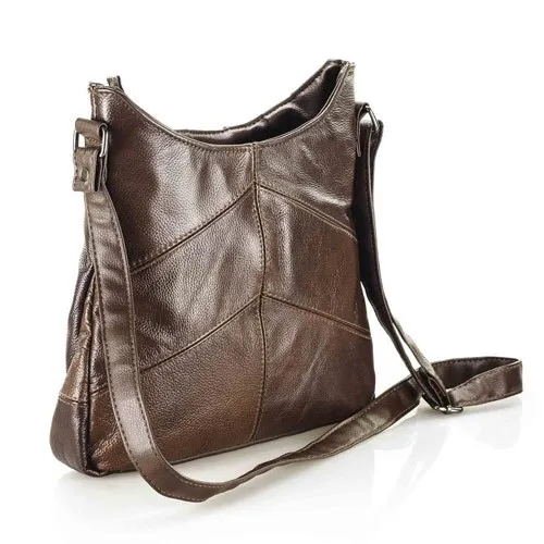 Sac à main cuir «plissé»