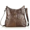 Sac à main cuir «plissé»