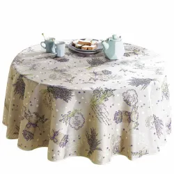 Nappe lavande ronde