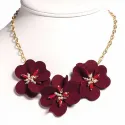 Collier Fleurs de velours