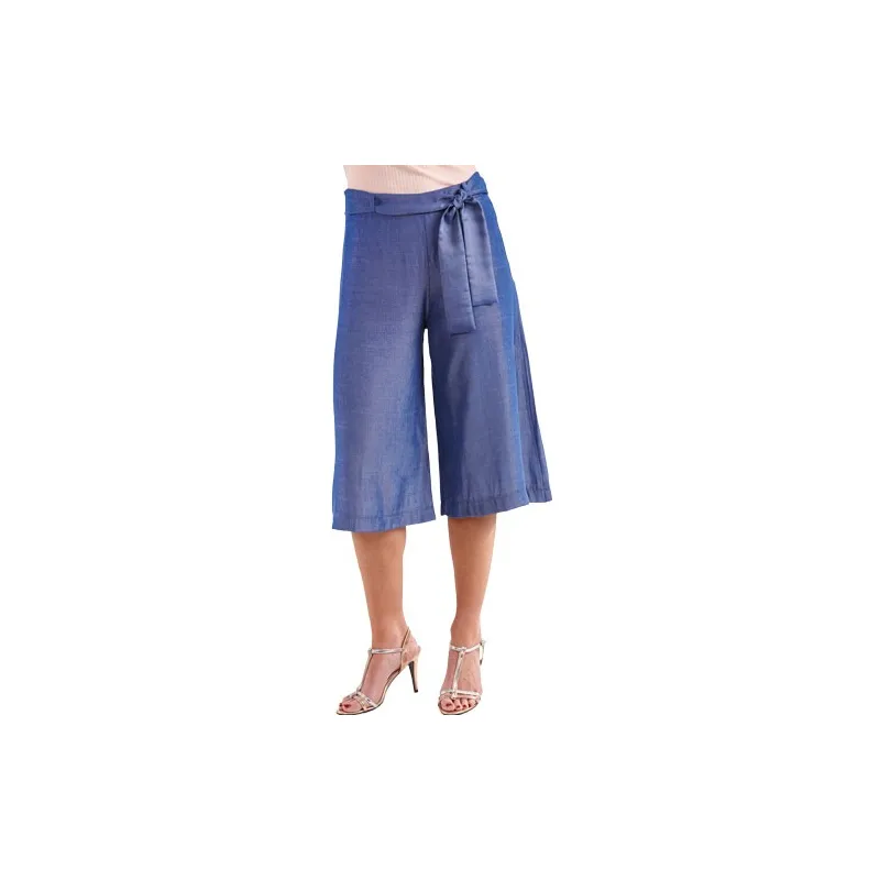 Jupe-culotte «denim silky»