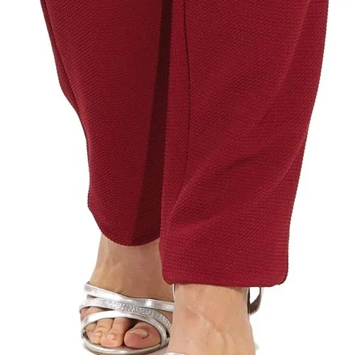 Pantalon maille gaufrée