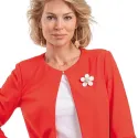 Broche fleur de nacre