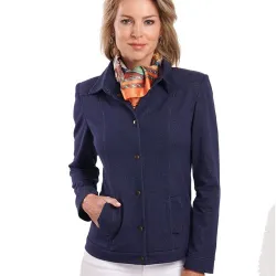 Veste maille «denim»