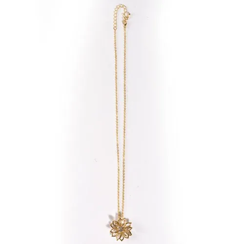 Collier fleur de cristal