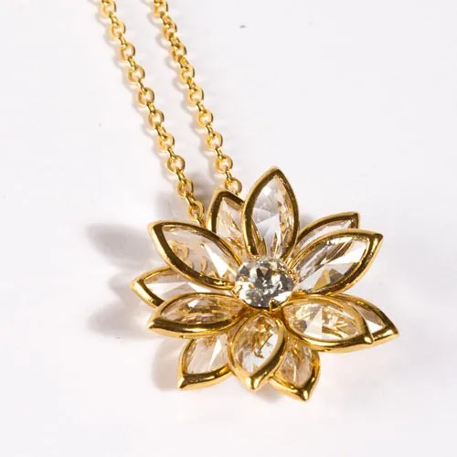 Collier fleur de cristal