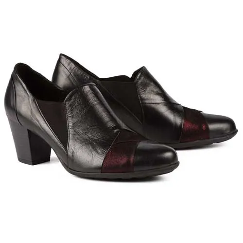 Escarpins montants effet drapé