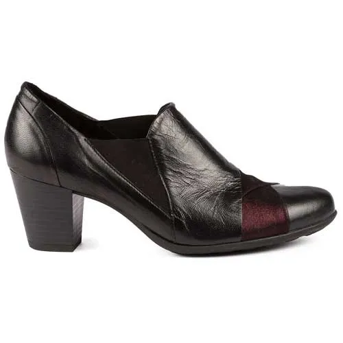 Escarpins montants effet drapé