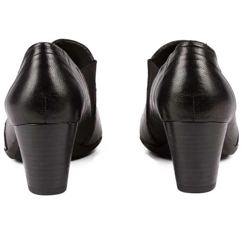 Escarpins montants effet drapé