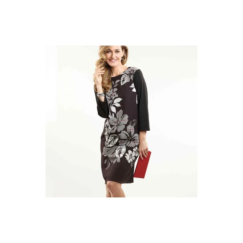 Robe Prince de Galles fleuri