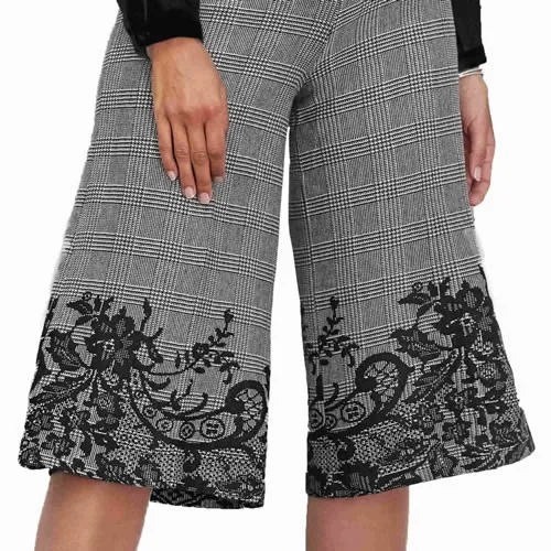 Jupe-culotte maille Prince de Galles