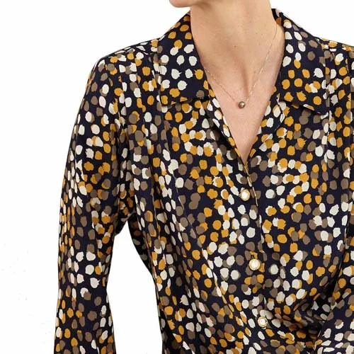 Chemisier blousant safran