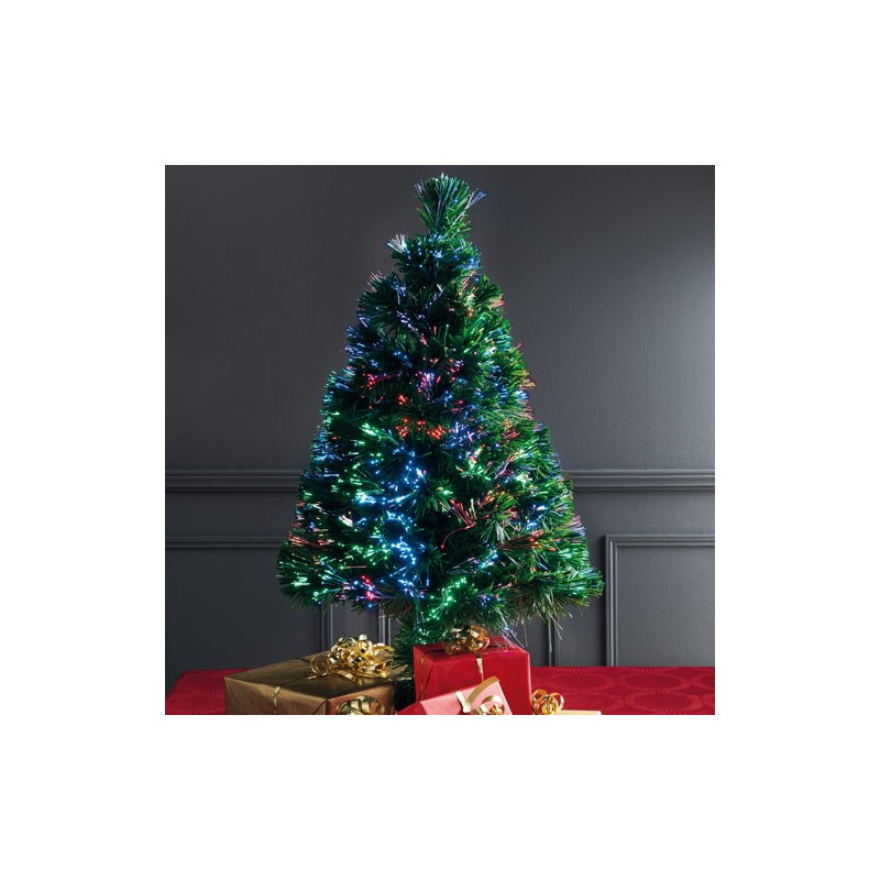 Sapin de Noël fibres optiques